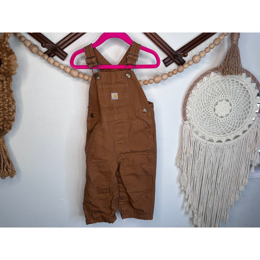 Carhartt Tan Canvas Overalls